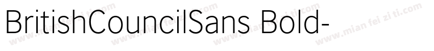 BritishCouncilSans Bold字体转换